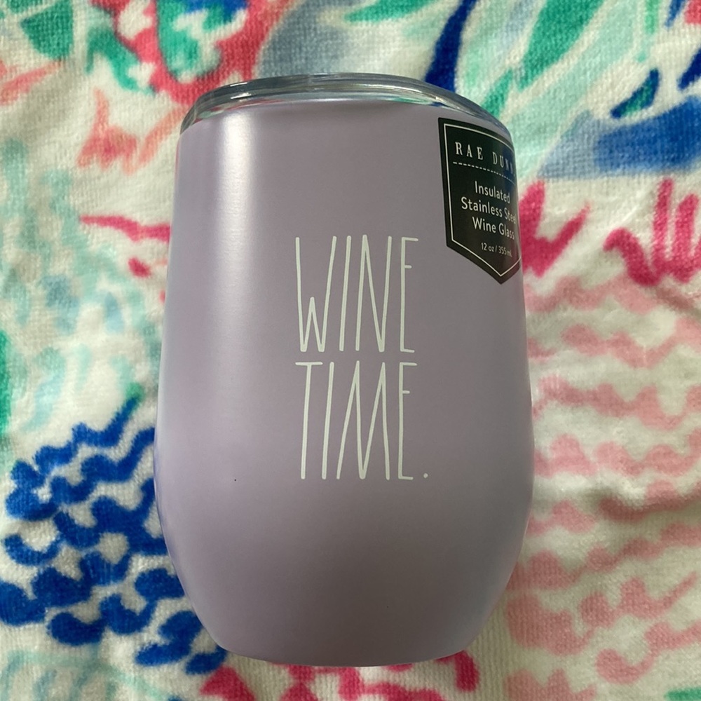 Rae Dunn Insulated Stainless Steel Wine Glass - Picture 5 of 9